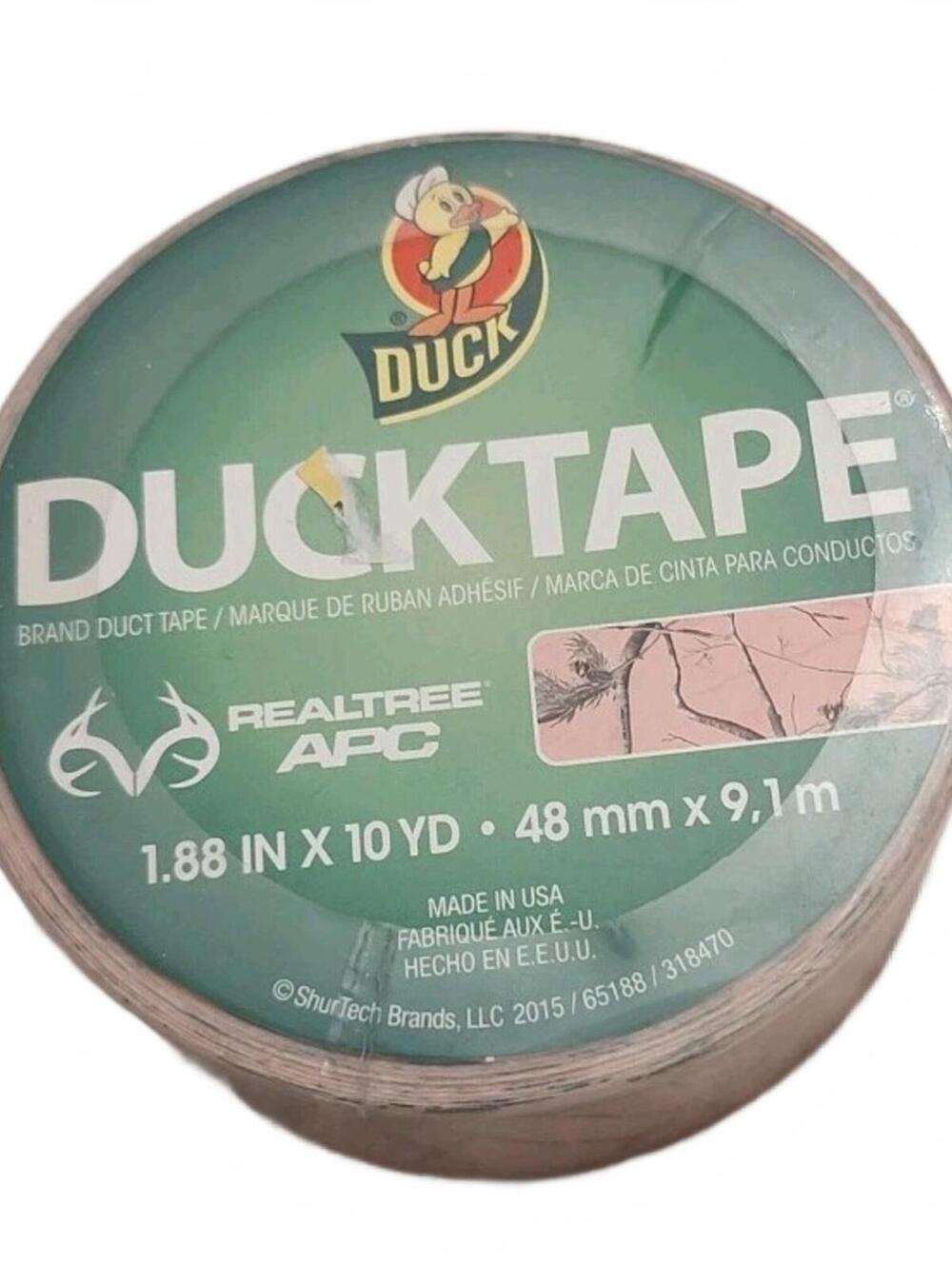 DUCK Realtree Pink Camo Duck Duct Tape 1.88in x 10 Yds, Decoration Crafts.